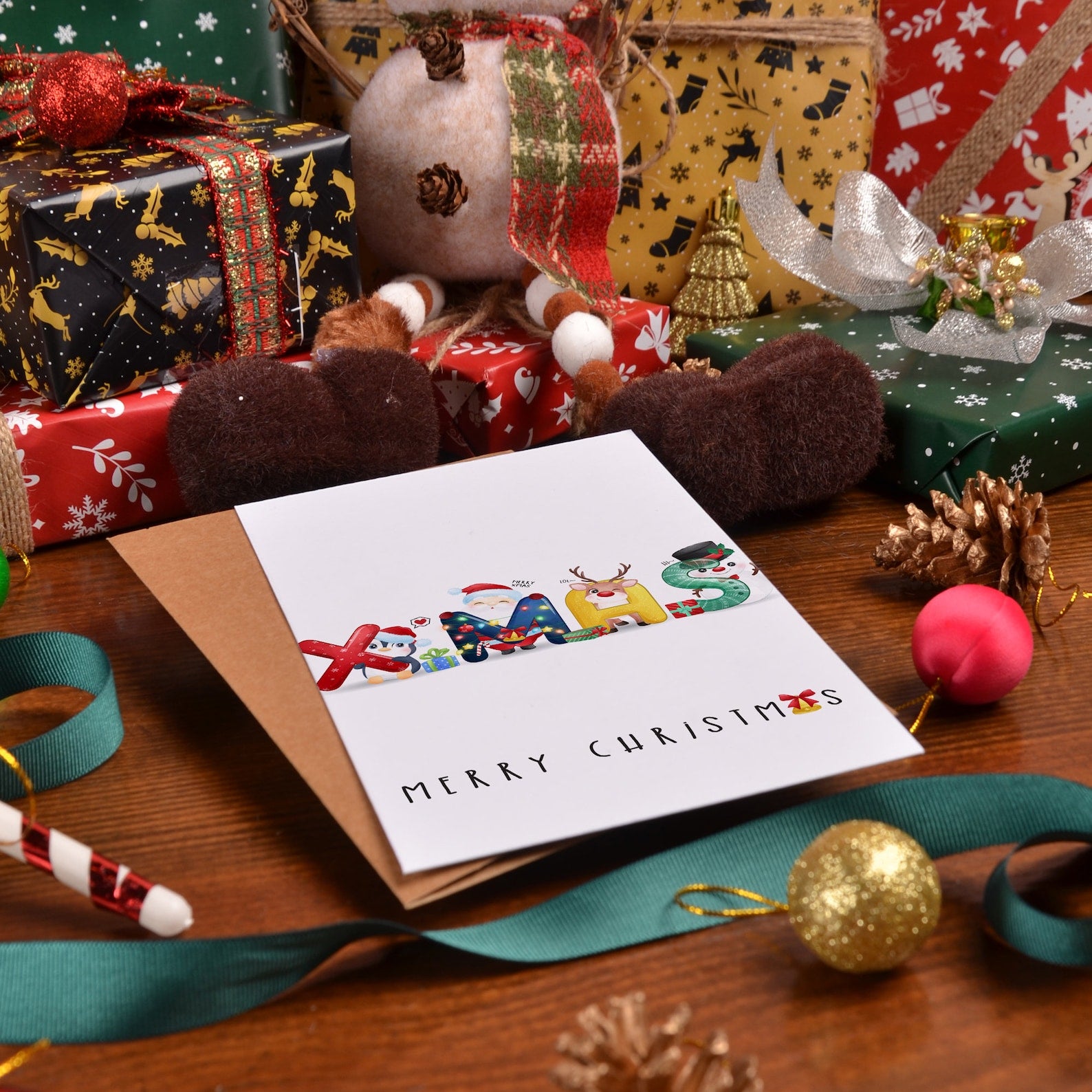 Buoni regalo di Natale | Cartoline d'auguri con messaggio di buon Natale