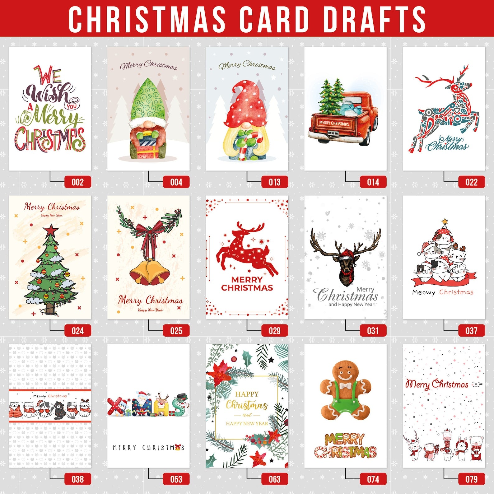 Christmas Gift Cards | Merry Christmas Message Greeting Cards