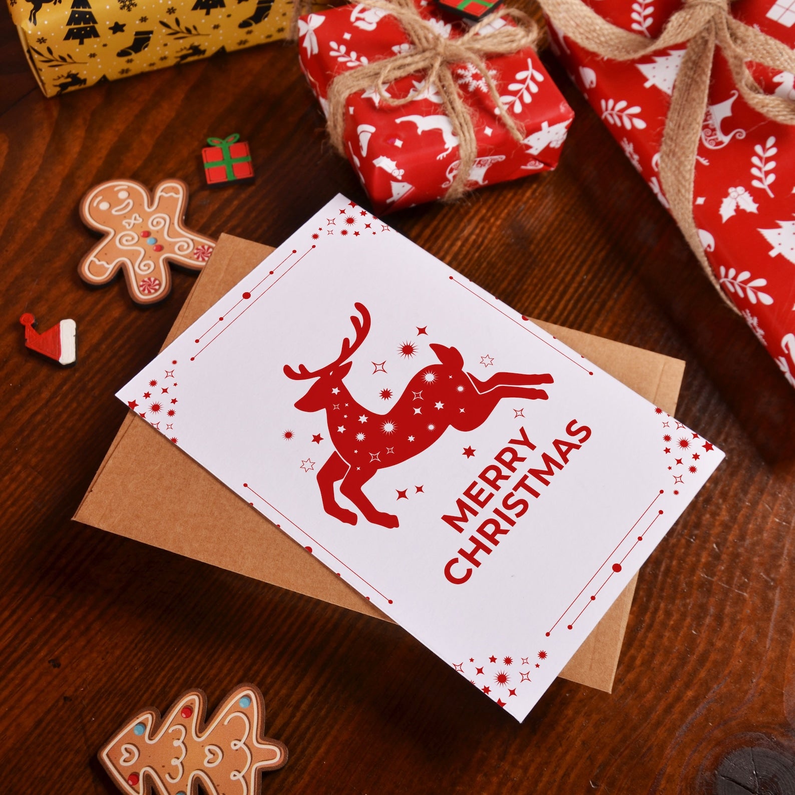 Buoni regalo di Natale | Cartoline d'auguri con messaggio di buon Natale