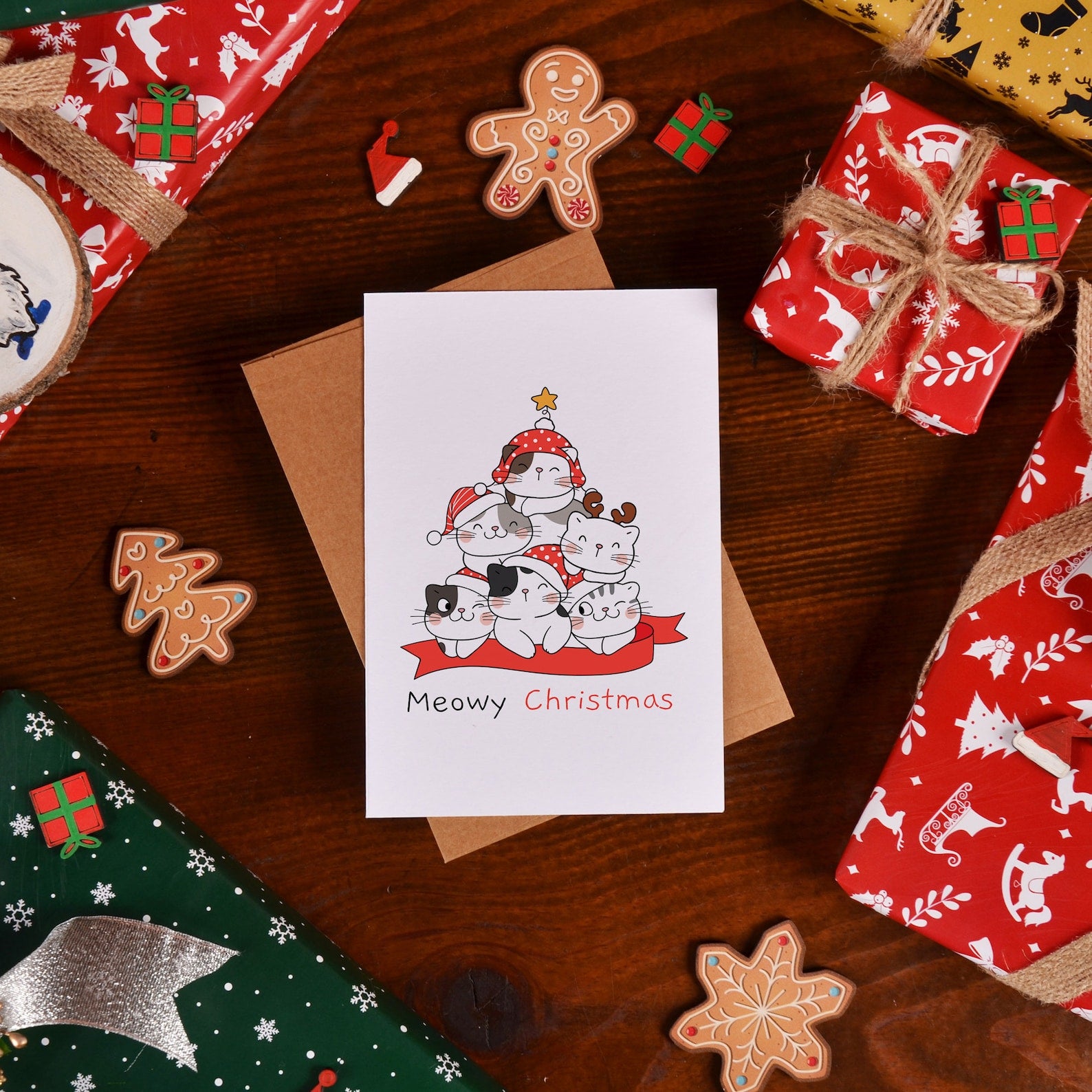 Buoni regalo di Natale | Cartoline d'auguri con messaggio di buon Natale