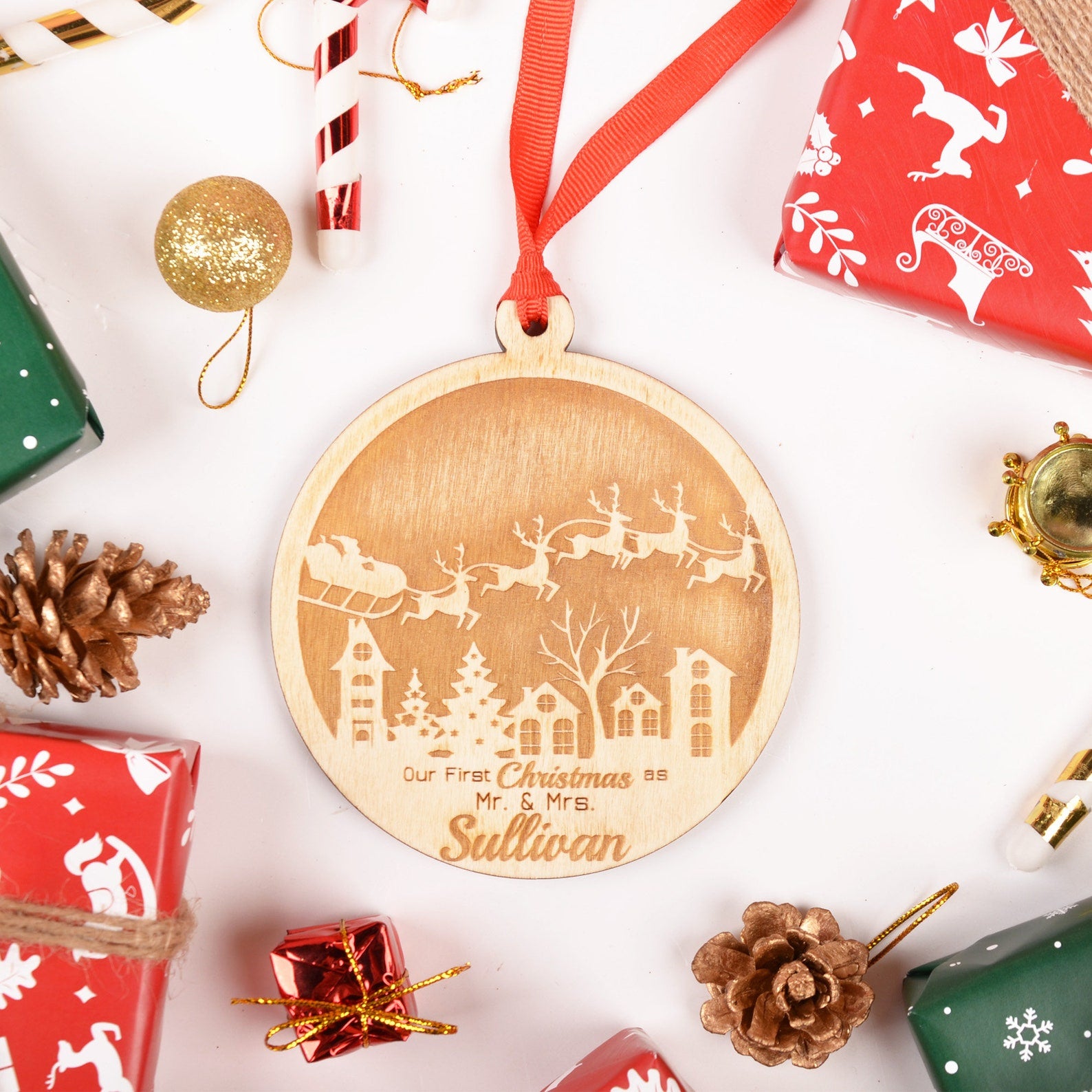 Personalized Our First Christmas Ornament