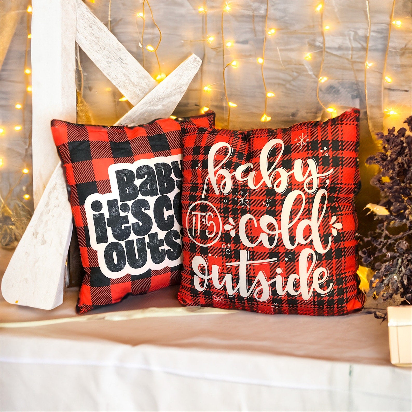 Christmas Decoration Pillow Set