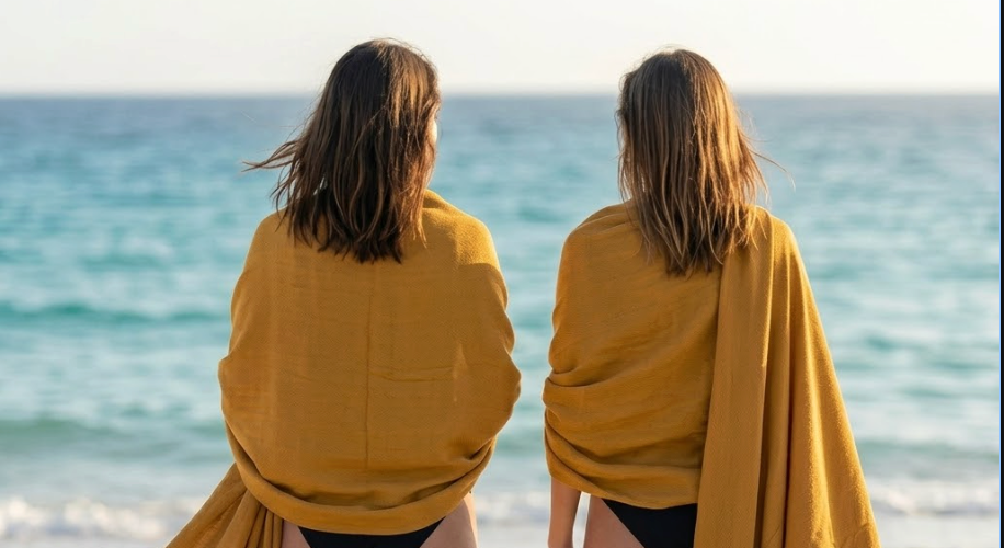 Set of 10 Pashmina Shawls and Wraps in Bulk – Soft Wedding Favors, Bridal Party & Guest Gifts with 'Thank You' Design