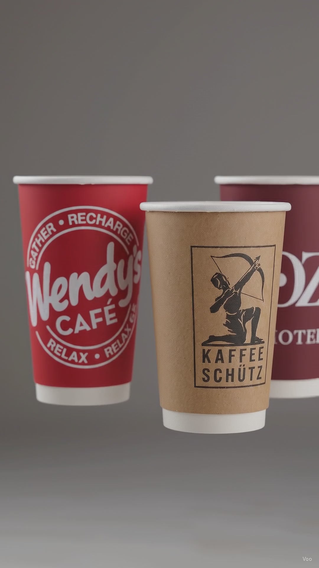 Premium Custom Printed Double Wall Coffee Cups – 1000 pcs | 4oz, 7oz & 14oz