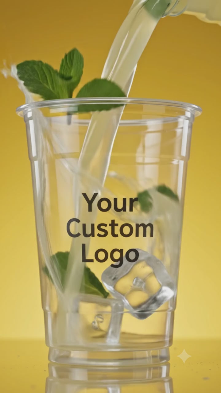 Custom Printed Plastic Cups with Logo – 1000 pcs | 350cc & 500cc