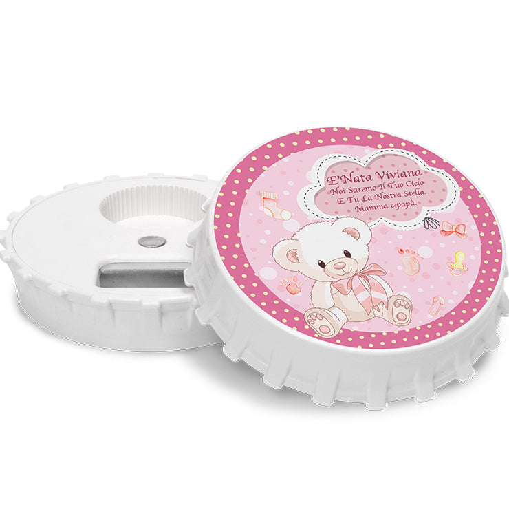 Baby Girl Round Magnet & Bottle Opener ( 20 pcs )